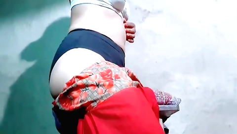 Indian babe in her sexy outfit moves around her own camera