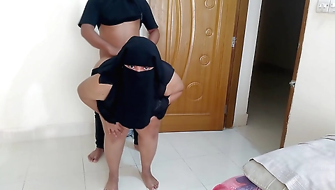 Busty Indian aunt neighbor got fucked by a black boy