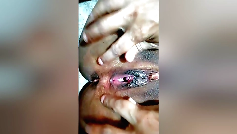 Indian girl with small tits and a cute face enjoys sex