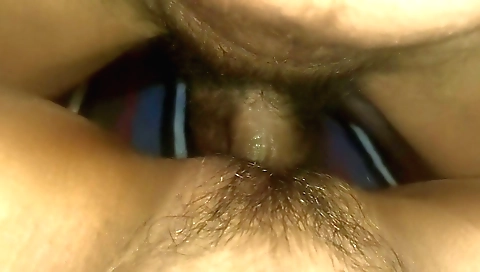 Hairy pussy of stepbrother's wife in homemade fetish video