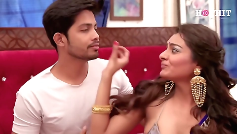 Indian busty MILF with big ass is getting fucked outdoors