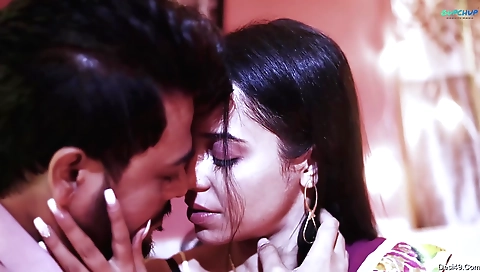 Hottest brunette is getting her body and pussy touched