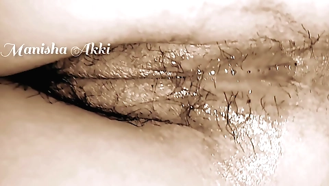 Indian babe in sexy bikini makes her hairy pussy wet