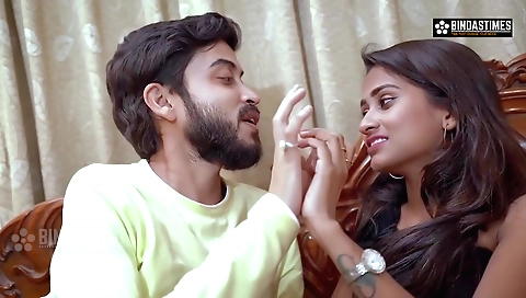 Indian brunette enjoys a hot threesome with her friends