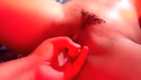 Indian amateur teen is happy to cum on her hubby's hand