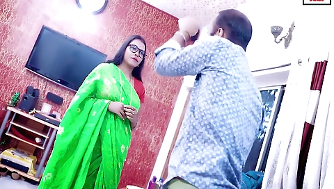 A mature Indian woman enjoys a hot afternoon with a young man