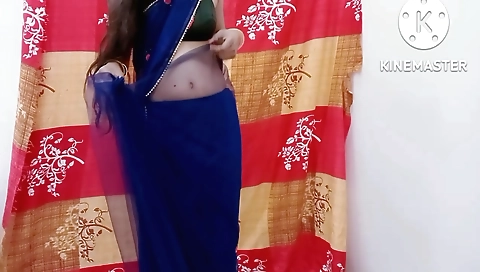 Hot Your Priya Ki Mast Chudayi In Blue Saree Hot Video