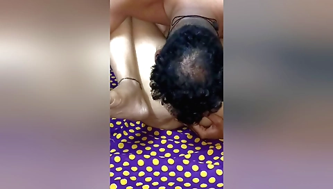 Indian girl with a nice face gets fucked by a big black cock