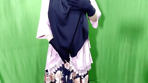 Indian girl with a sexy body is playing with a vibrator