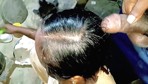 Amateur brunette stepmother showering with a hot hot body