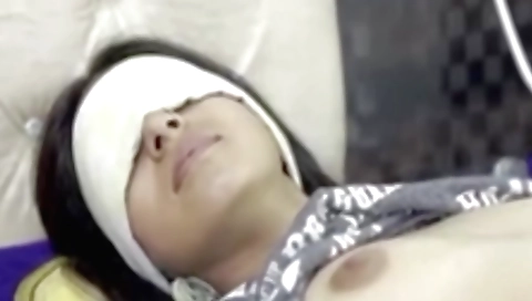 Indian brunette shows her body naked in a tight fit video