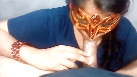 Indian amateur milf gets fucked after giving blowjob