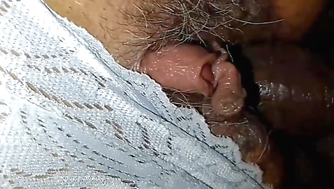 Mature stepmother hirsute pussy sucking and fucking