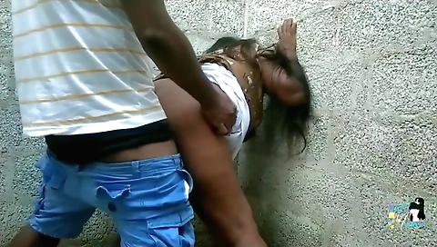 Indian hottie gets fucked by her stepbrother outdoors