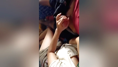 Indian girl gets her pussy fucked by a guy in the morning