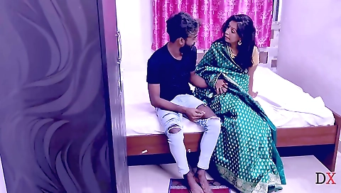 Bhabi with her stepfather is having an illicit affair