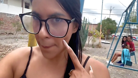 Stepmom stepdaughter stepfather threesome amateur outdoor