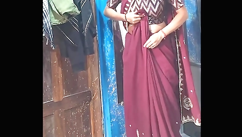 Sexy chick with big natural boobs has sex with husband