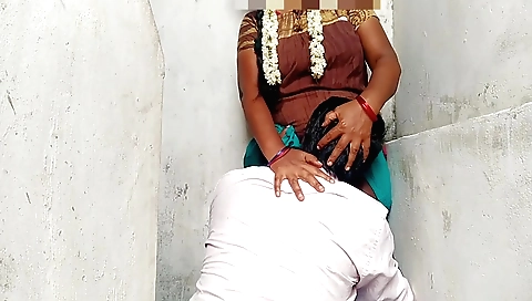 Indian blowjob by her amateur wife in amateur webcam video