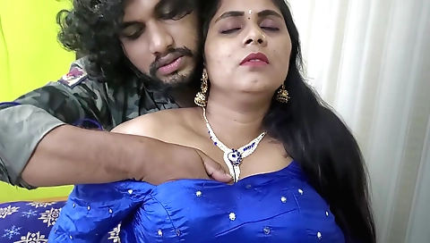 Indian hottie with a hot ass fucks a horny guy in a homemade video