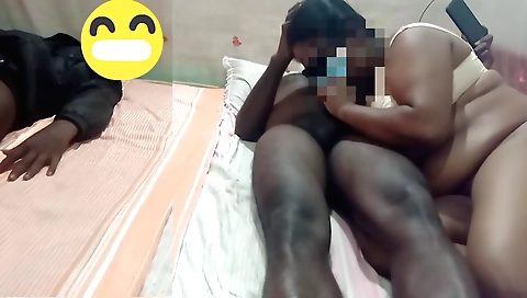 Indian chick with a big booty gets fucked hard by two guys