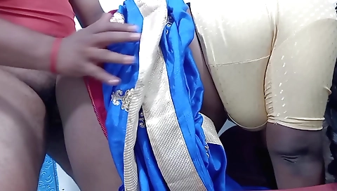 Indian brunette is playing with big black dick in a hot sex scene