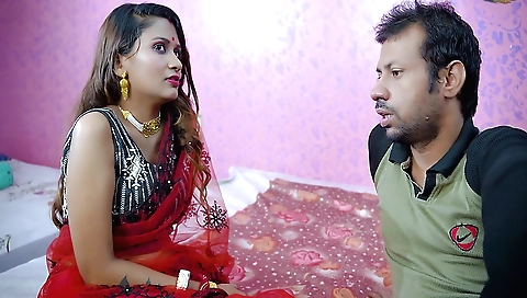 Indian brunette with a good body fucks with her friend's friend