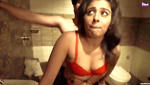 Cute latina babe in sexy outfit is filming her first video