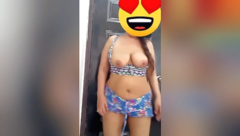 Indian stepsister masturbating and cumming on her own