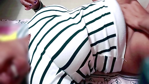 Indian babe with big tits gets a hard dick in her hole