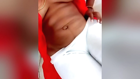 Indian wife with a sexy body shows off her tits on camera