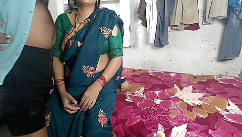 Indian chick fucked by her stepbrother-in-law in a closed room