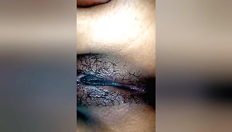 Indian amateur porn video with hairy pussy of a hot girl