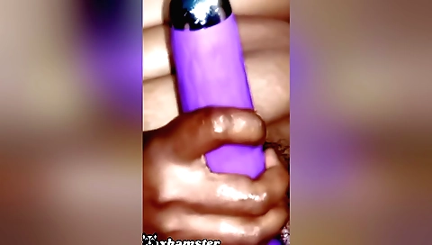 Sexy blonde in a nice outfit is masturbating on the floor