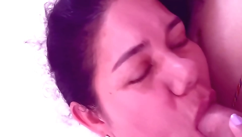 Busty brunette milf with a big ass is doing it in her kitchen