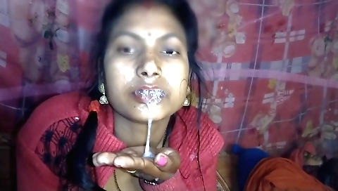 Busty brunette in a sexy dress deepthroat and suck 18+