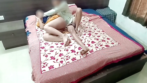 Cute brunette stepsister gets fucked by her stepdad's mom