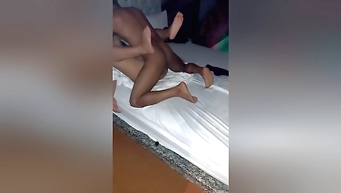 Brunette bitch with a nice ass got fucked by her guy