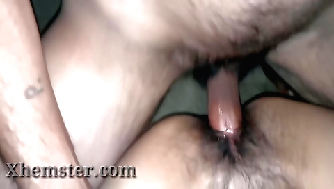 Indian hairy amateur vid on webcam shows her hairy pussy