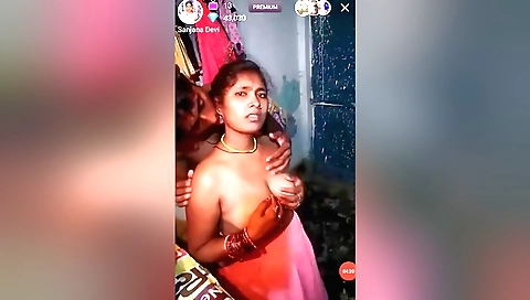 Big tits brunette shows her dancing in a sexy tango