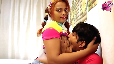 Indian babe with a sexy ass and deepthroat sucking