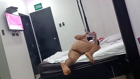 Gorgeous brunette is going to seduce you in the night club