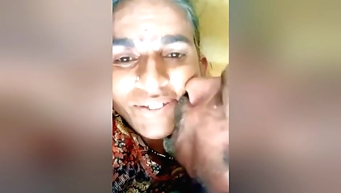 Sexy brunette has a hot sex with her partner on webcam