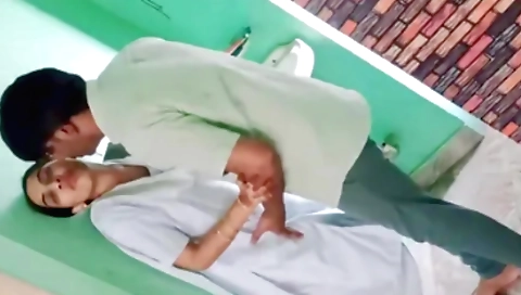 Indian brunette college student gets fucked on the bed