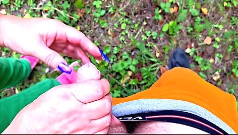 The Stepmother Holds Her Stepsons Cock While He Pees On Her Hand