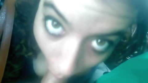 Hot brunette gets fucked on a private bus from another guy