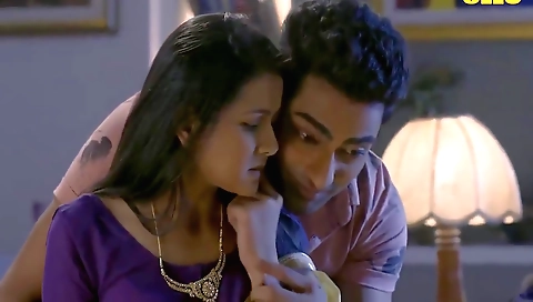 Sexy brunette girl loves sex and enjoys it even more