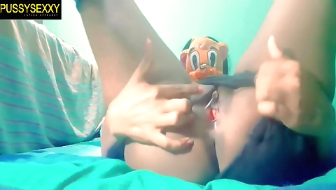 Sexy brunette in stockings 2010s video in hotel room