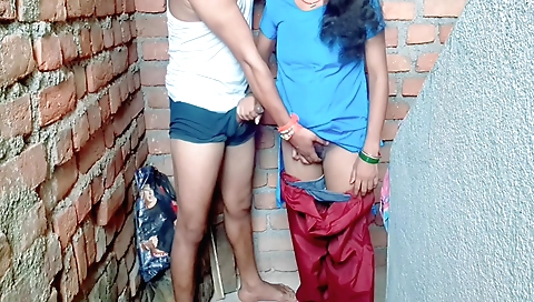 Brunette schoolgirl gives a blowjob to her ex-boyfriend