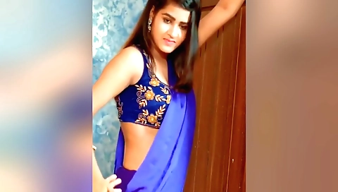 Stunning amateur brunette with long legs on a video